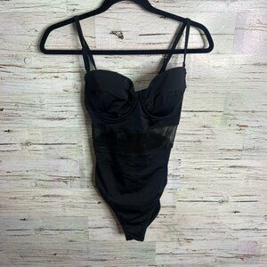 ASOS Black One-Piece Swimsuit size 6